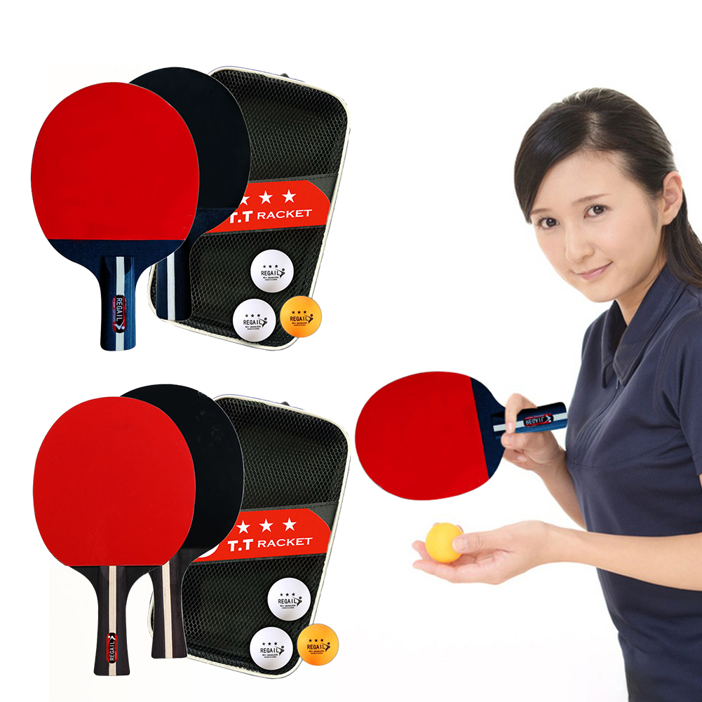 Table Tennis Db - Tafeltennisracket 2 Rackets En 3 Ballen