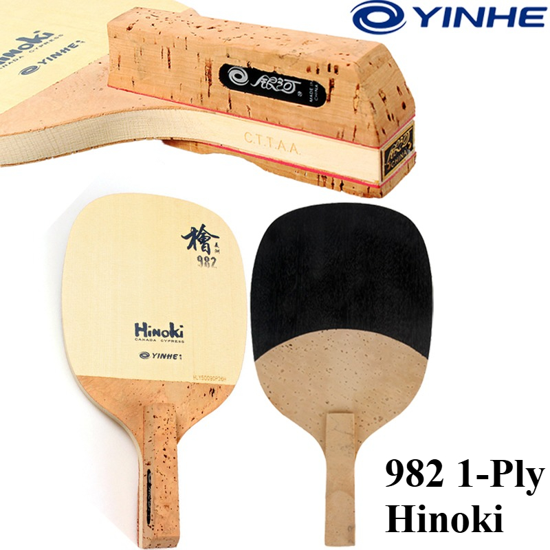 Table Tennis Table - YINHE 982 1-laags massief Hinoki tafeltennisbat,