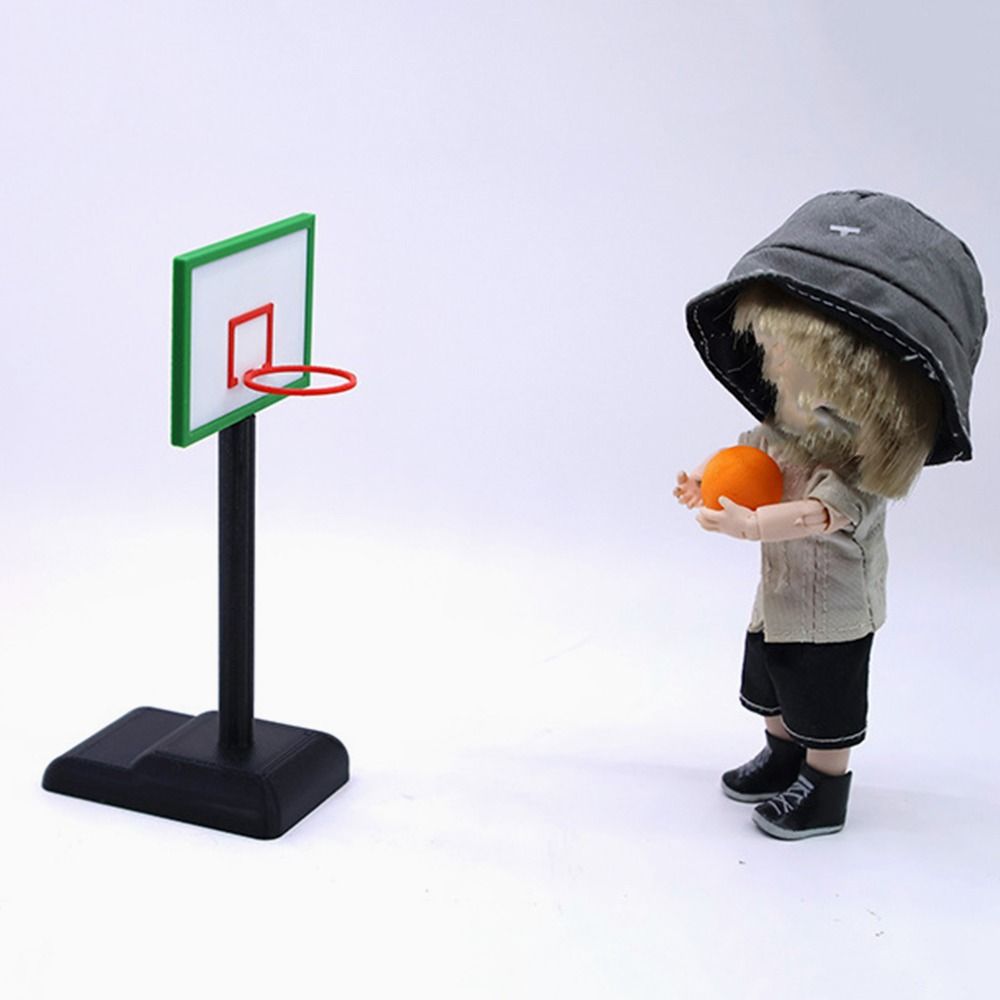 Table Tennis No 1 - 1/12 poppenhuis tafeltennis kleurrijk scènemodel basketbalring