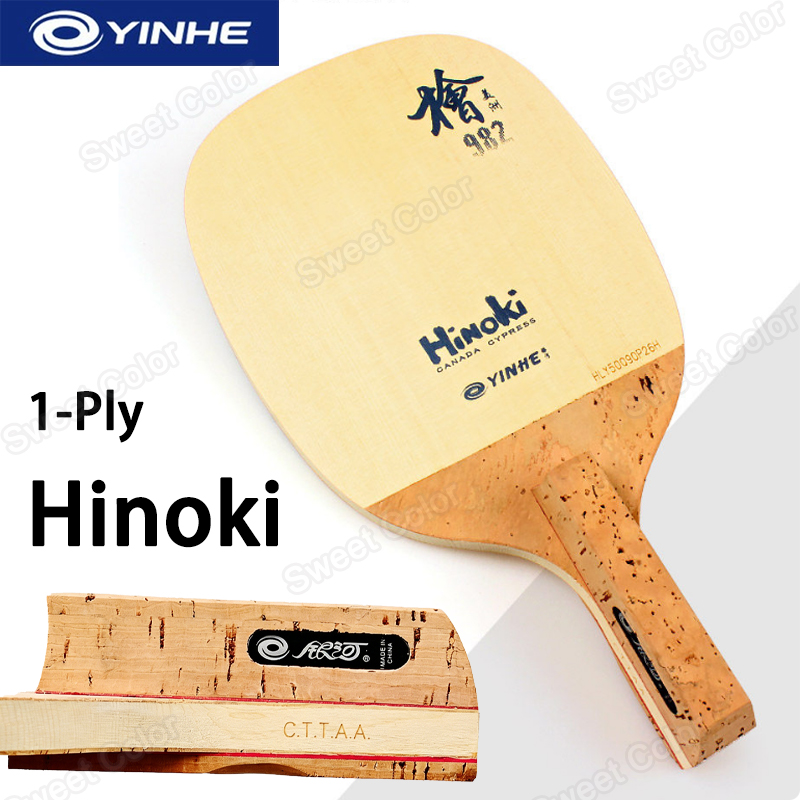 Table Tennis In Japanese - YINHE 982 1-laags massief Hinoki houten