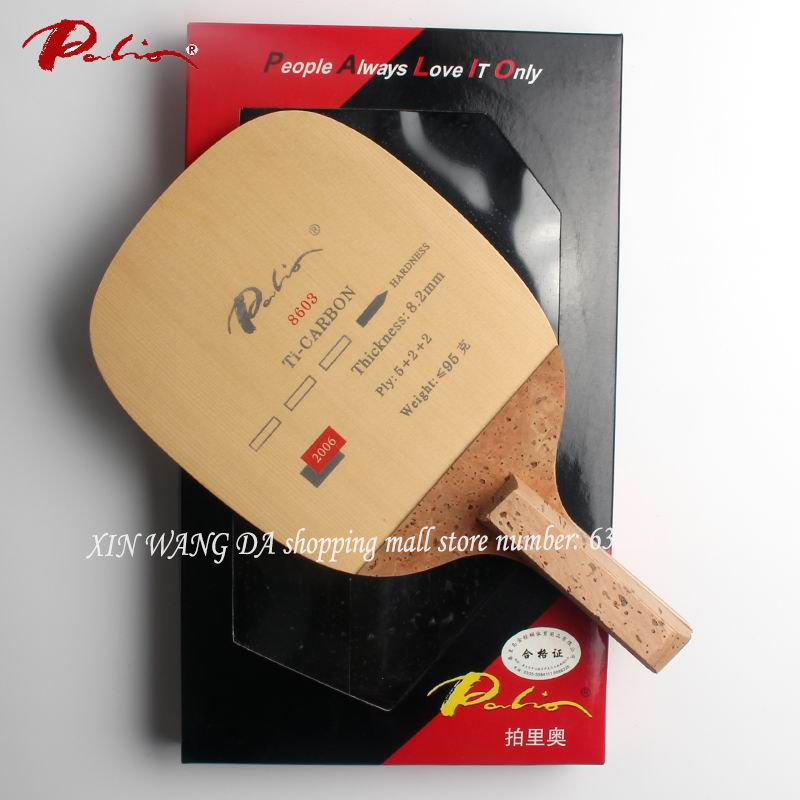 Table Tennis In Japanese - Origineel Palio 8603 titanium carbon tafeltennisblad