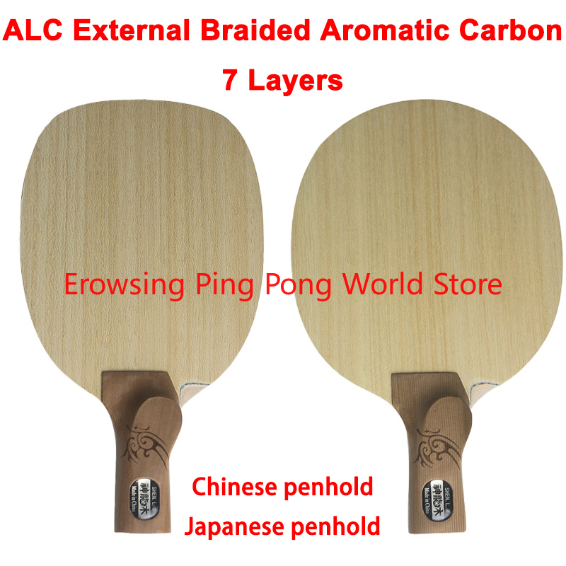 Table Tennis In Japanese - Shenlong Wood ALC Carbon Tafeltennisblad 7-laags