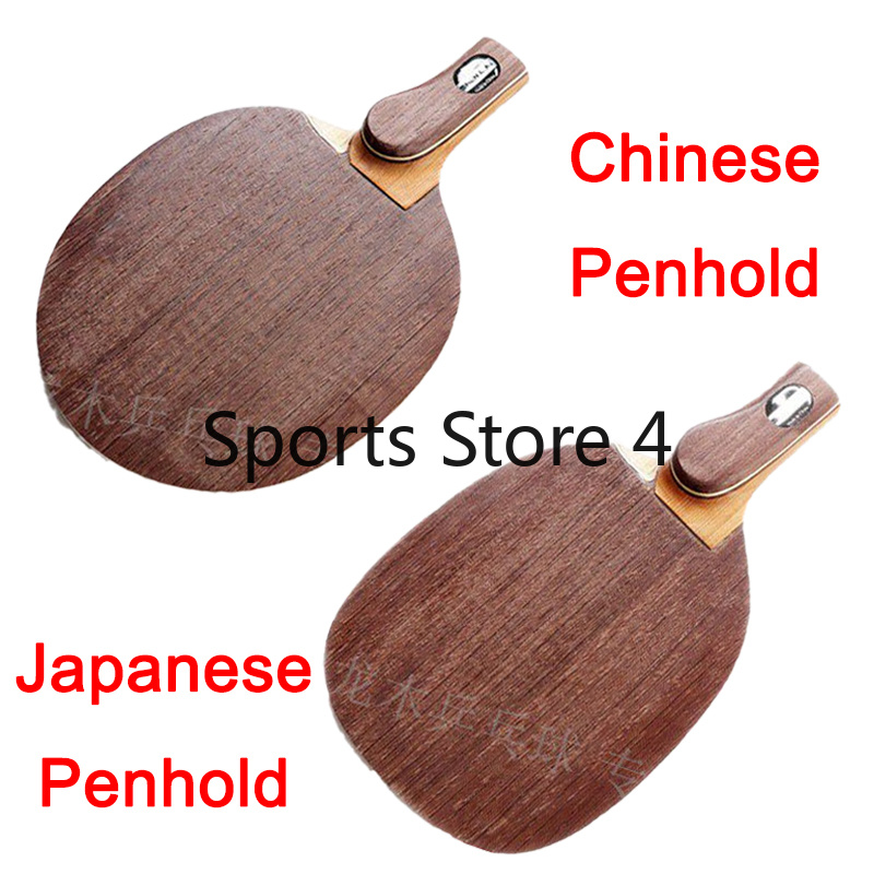 Table Tennis In Japanese - Japanse/Chinese Penhold Tafeltennisbatjes Carbon Titanium Fiber