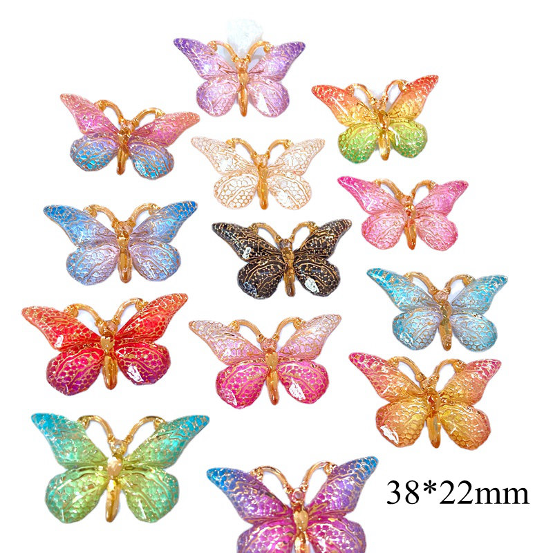 Butterfly Rubber Sheet - 10 stuks NIEUWE 38*22mm Vlinder Plannar