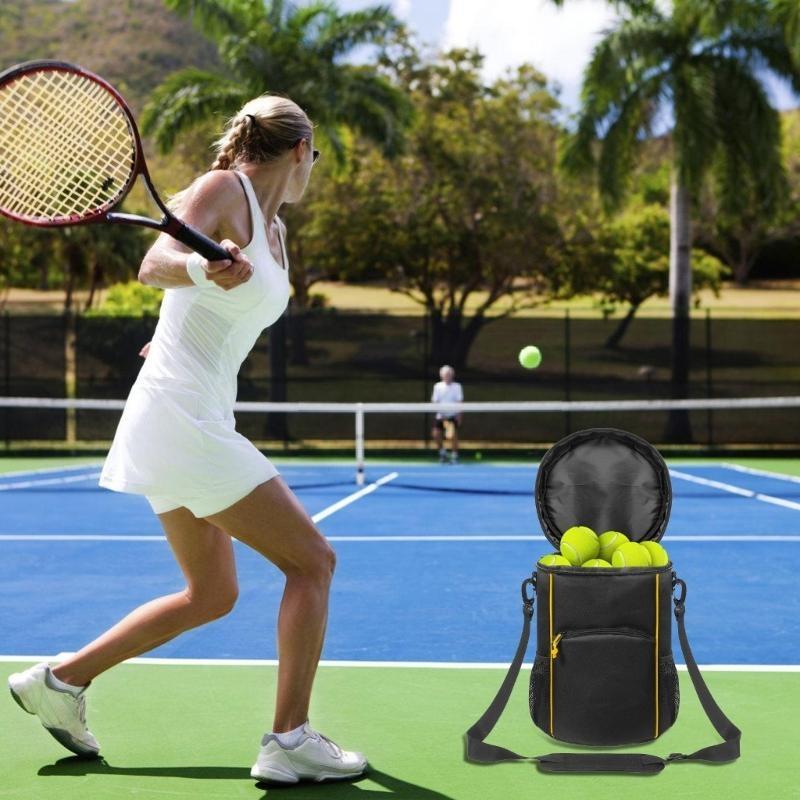 Table Tennis Db - 652F Tennisdraagtas MultiPocket Honkbaltas Tennisballenmand voor
