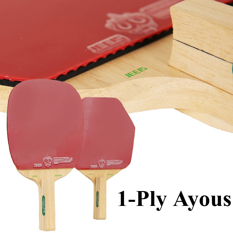 Table Tennis In Japanese - JEELS Japanse 1-laags Ayous houten tafeltennisbat
