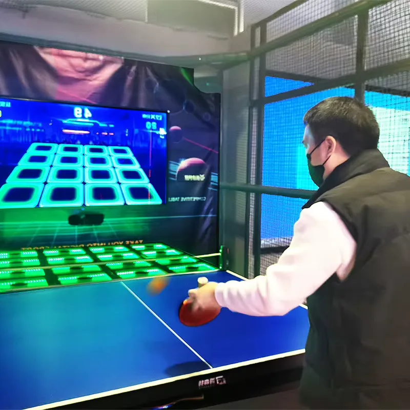 Table Tennis Tournament - Tafeltennis automatische balopvangmachine voor één speler,