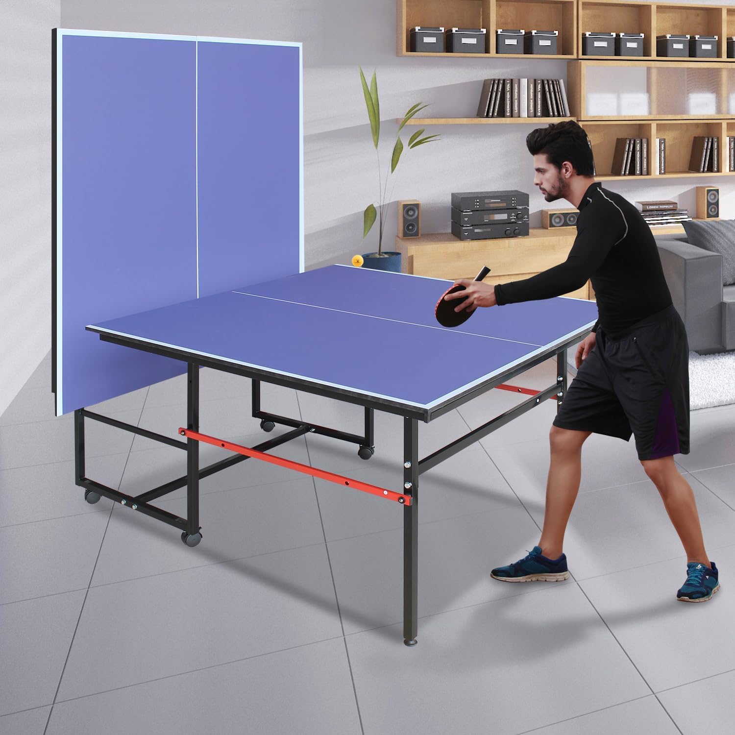 8 ft draagbare pingpongtafel,  - Table Tennis Tournament recensie en prijs