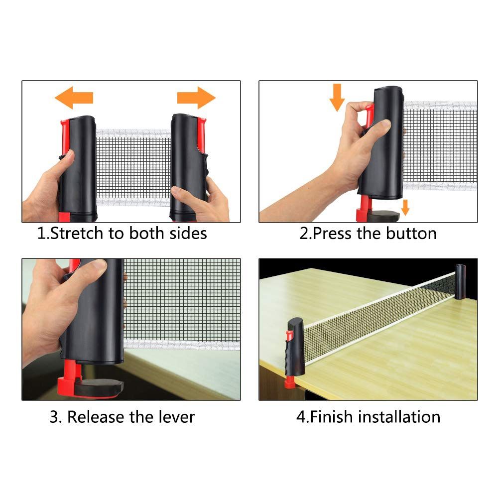 Intrekbaar pingpongnet met fra - Table Tennis Db recensie en prijs