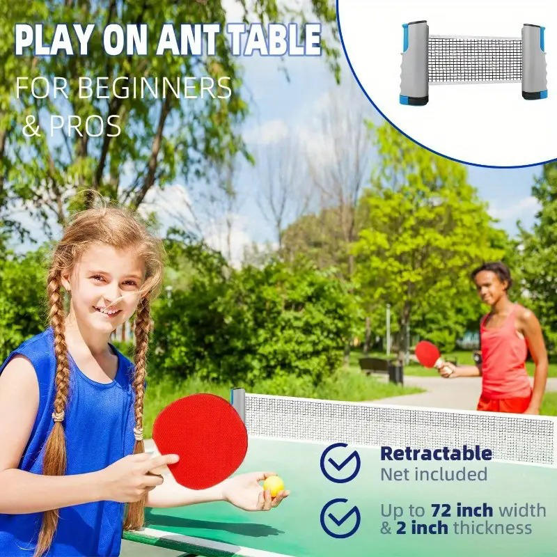 Draagbaar tafeltennisnet Uitbr - Table Tennis Net Height recensie en prijs