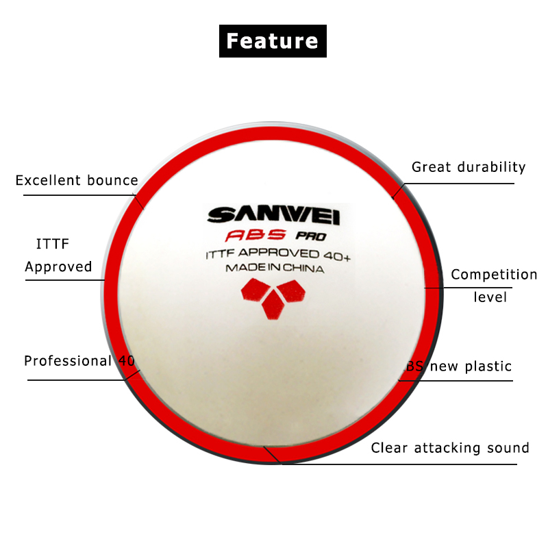 Sanwei Abs Pro 3-Star 40 Tafel - Table Tennis Tournament recensie en prijs