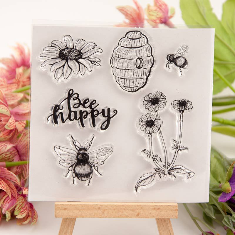 Bee Happy Clear Stamps Vlinder - Butterfly Rubber Sheet recensie en prijs